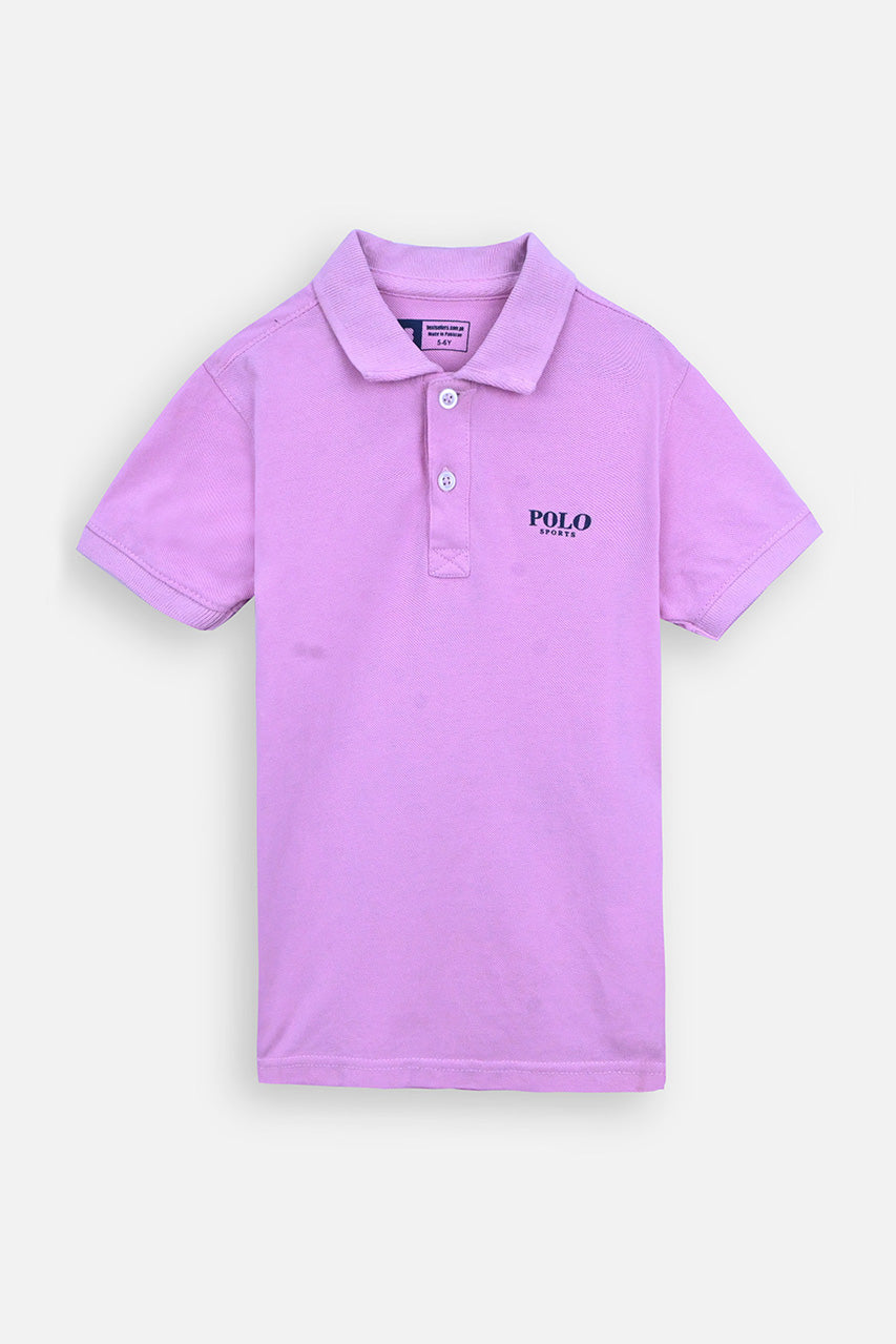 POLO SLOGAN PRINT SHIRT