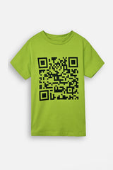 BARCODE PRINT TEE SHIRT