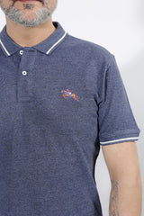 CHAIN YARN POLO TEE SHIRT