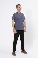 CHAIN YARN POLO TEE SHIRT