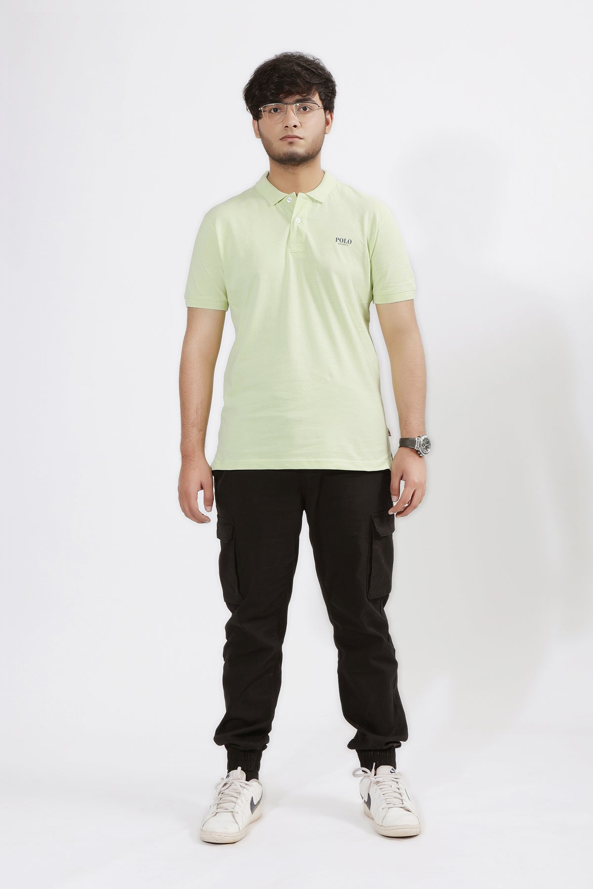 PRINTED POLO TEE SHIRT