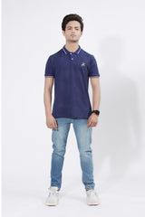 CHAIN YARN POLO TEE SHIRT