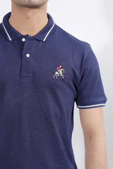 CHAIN YARN POLO TEE SHIRT