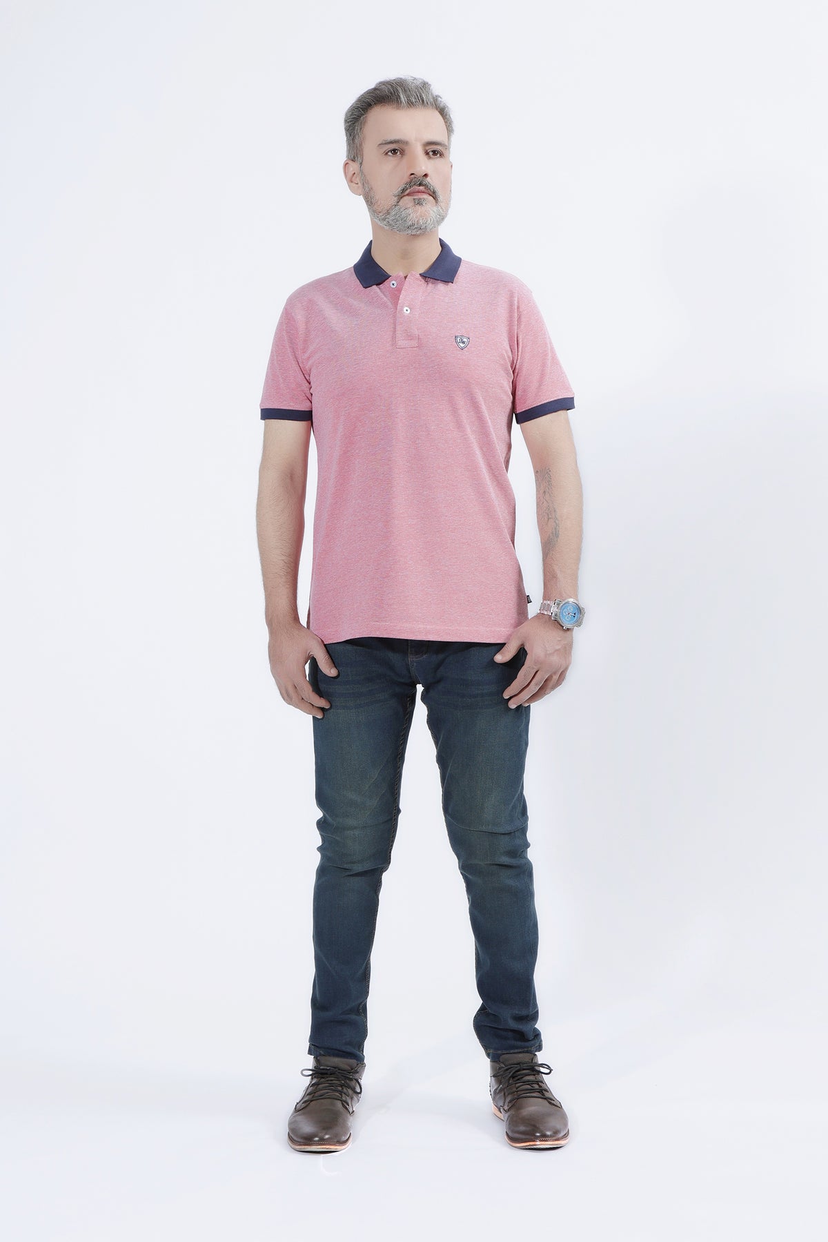 BIRD EYE POLO TEE SHIRT