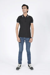 TEXTURED JACQUARD POLO SHIRT