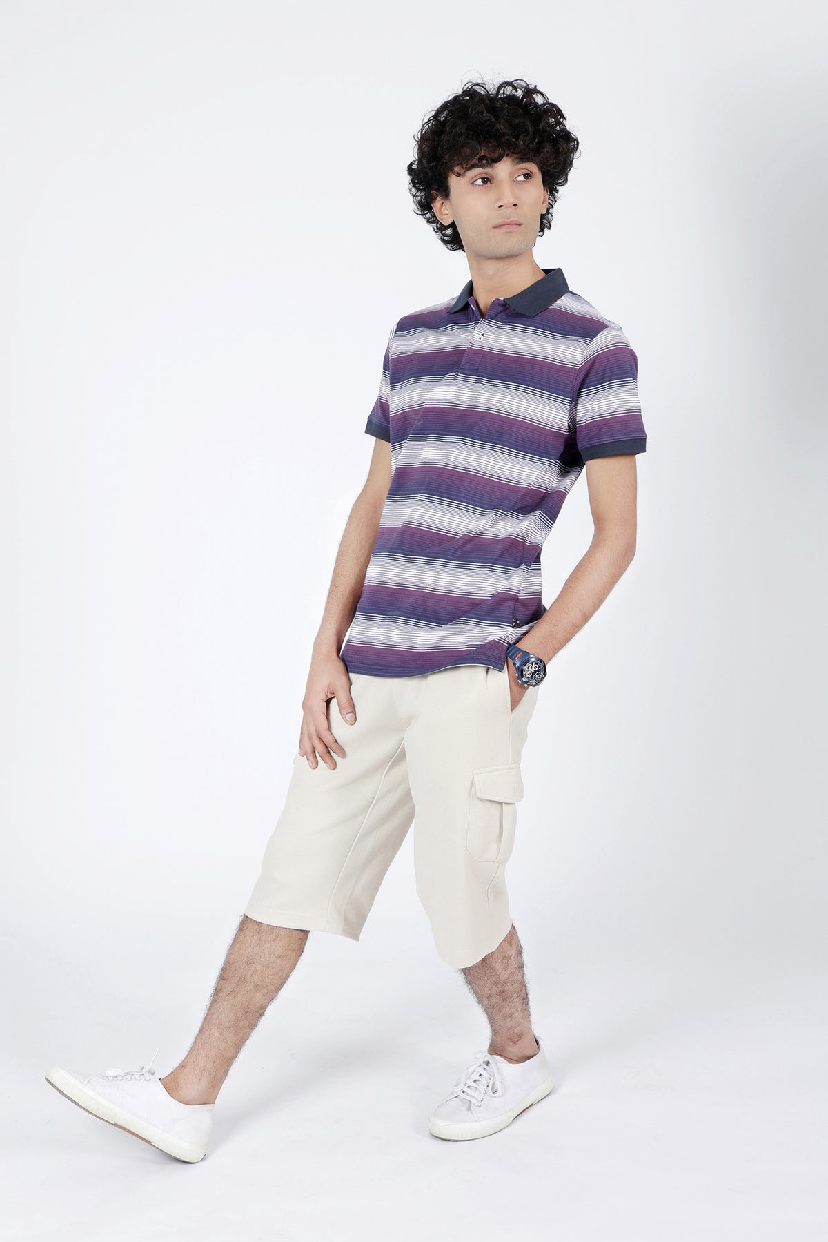 STRIPPED POLO SHIRT