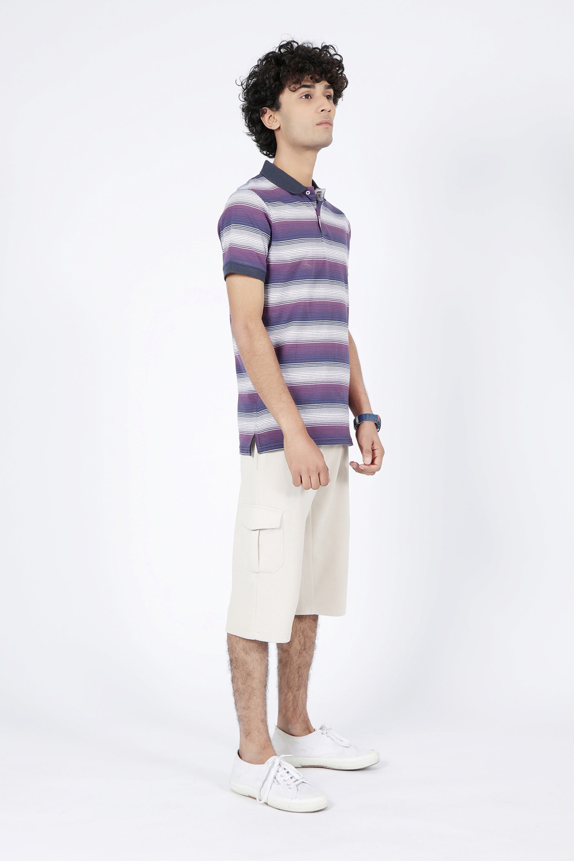 STRIPPED POLO SHIRT