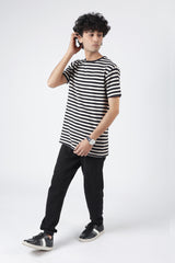 STRIPPED COTTON TEE SHIRT